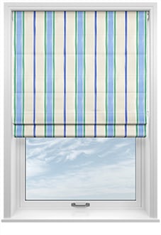 Bluebellgray Seaside Stripe, Atlantic - Roman Blind